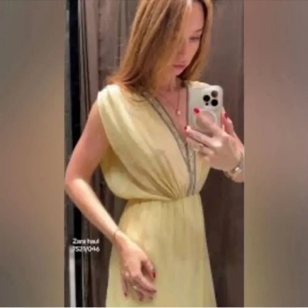 ZARA EMBROIDERED BEADED DRESS ZW COLLECTION NWT - Picture 4 of 14